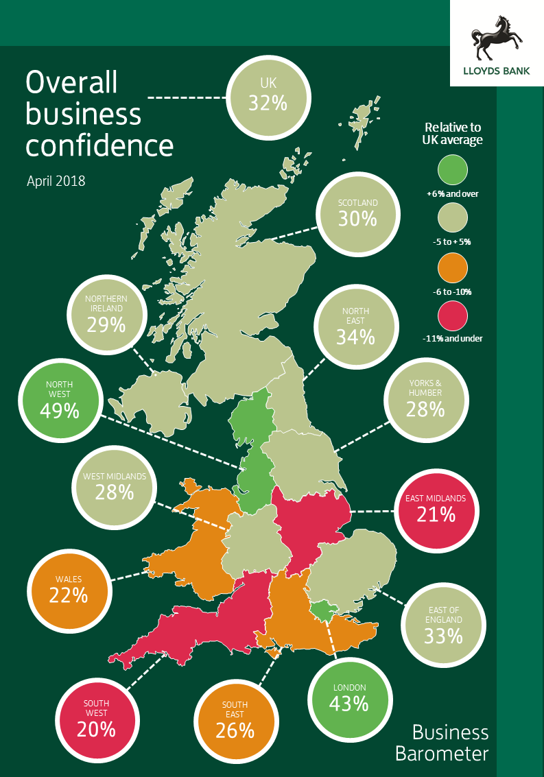 Business Barometer map Apr The Engineering & Manufacturing Network